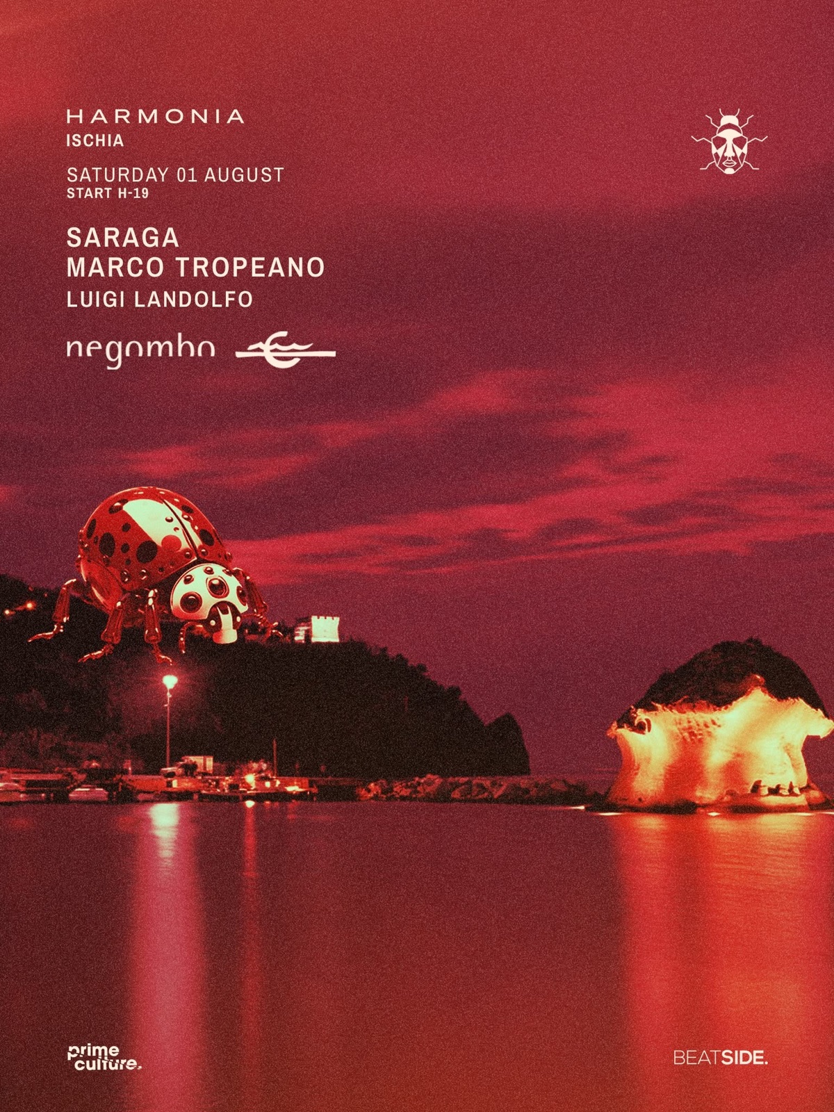 Locandina Harmonia Negombo · Ischia 1 agosto 2026