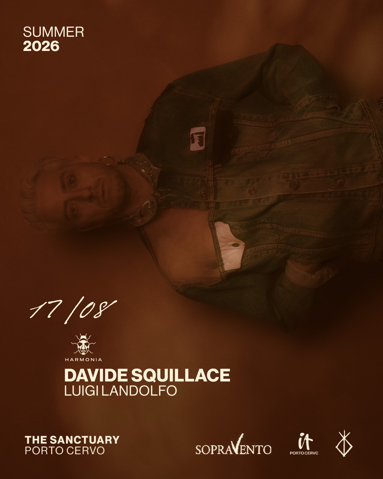 Locandina Harmonia The Sanctuary · Porto Cervo 17 agosto 2026