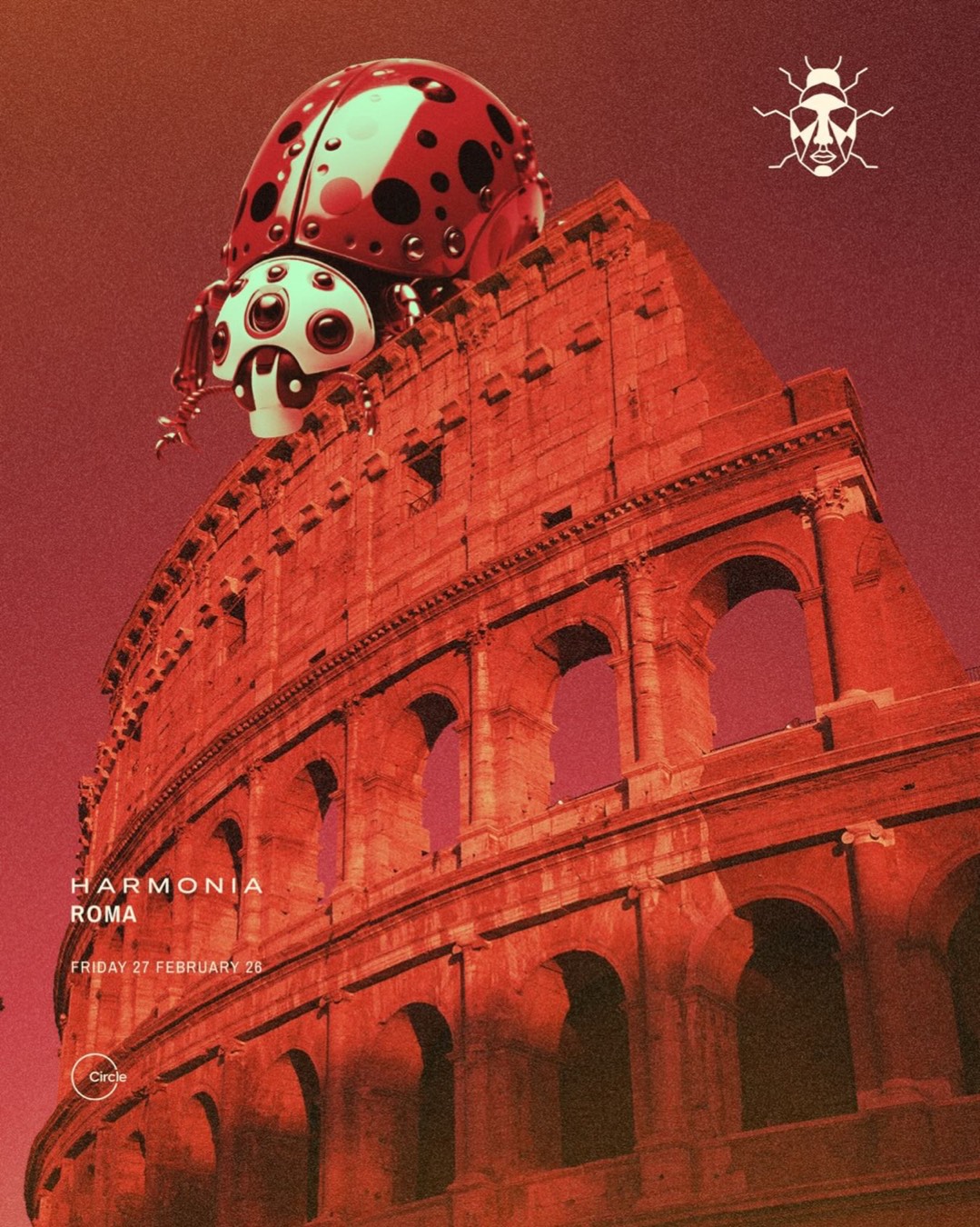 Locandina Harmonia The Circle · Roma 27 febbraio 2026